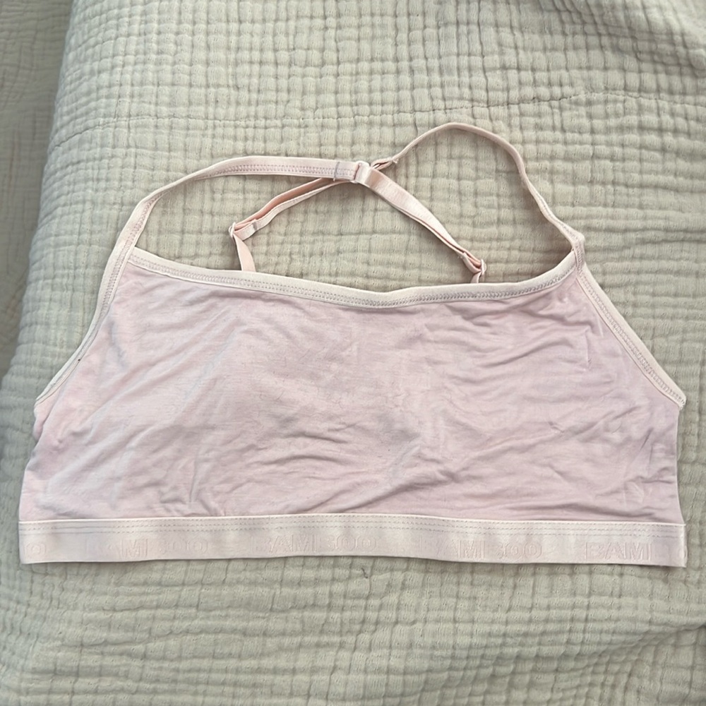 New Bamboo high toned bralette (sports bra) xl light pink